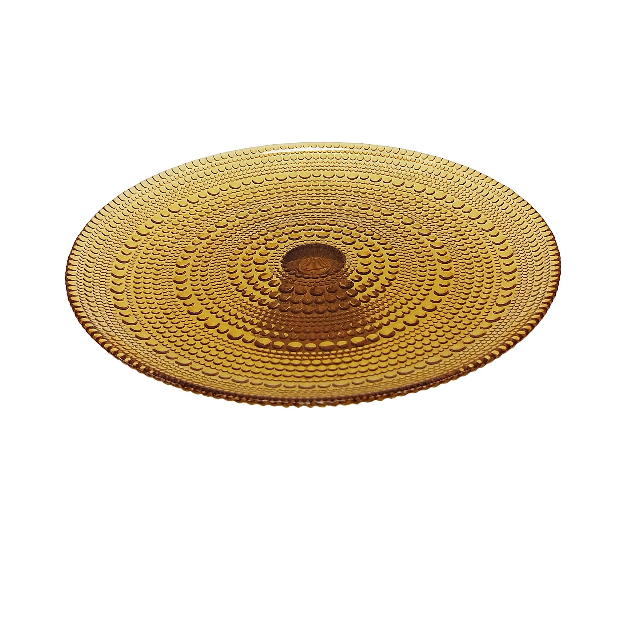 10.5" Brown Glass Cake Stand by Ashland®